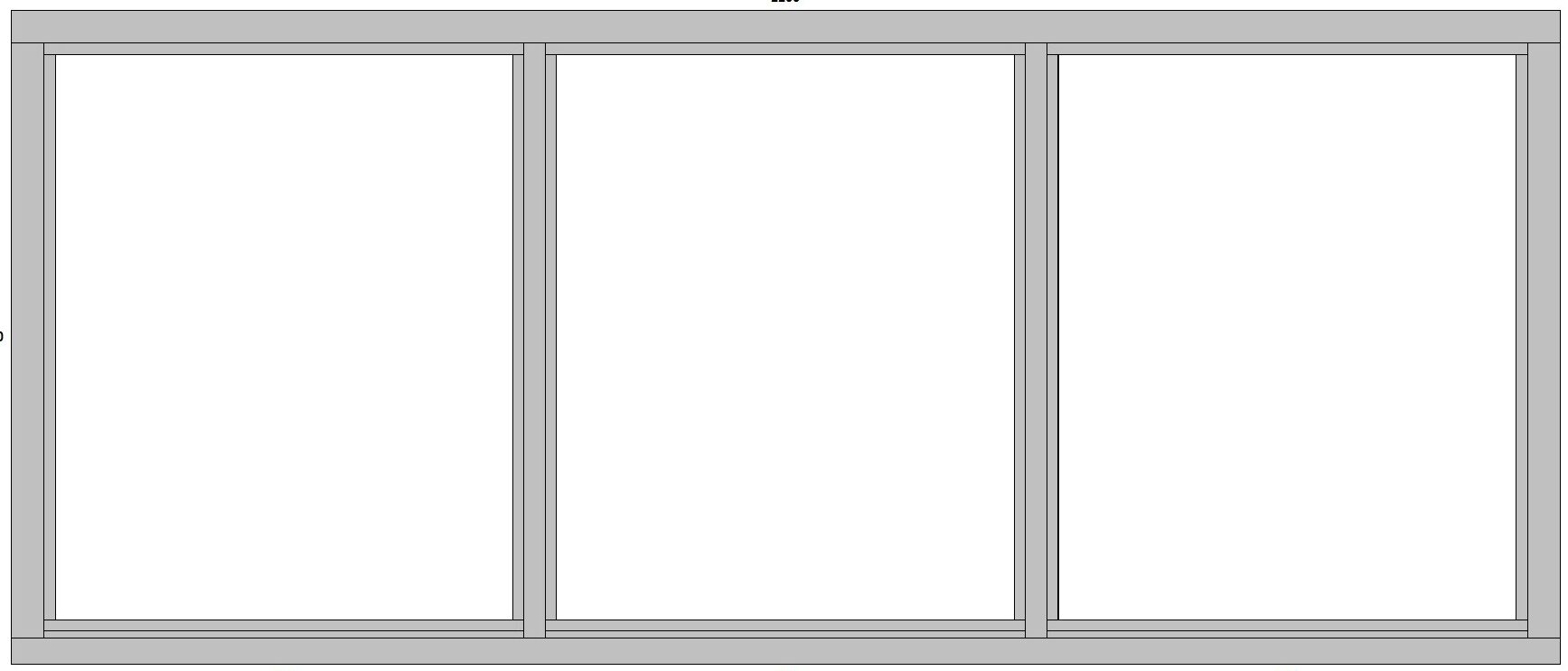 Houten kozijn vast glas