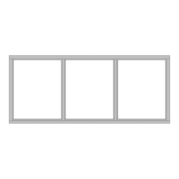 Vast glas kozijn 3