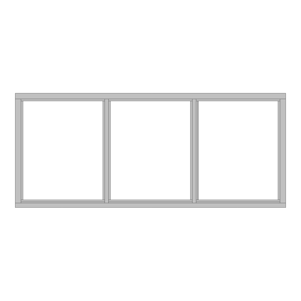 Vast glas kozijn 3